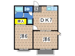 タウンハイツ富士見の物件間取画像